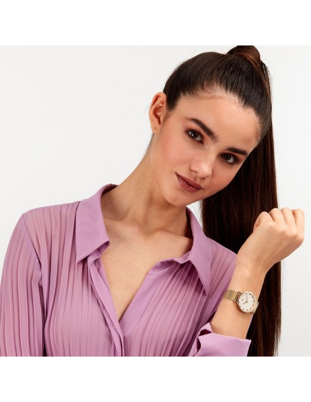 B&G Preppy – Orologio Donna Gold con Cinturino in Maglia (R3853252557)