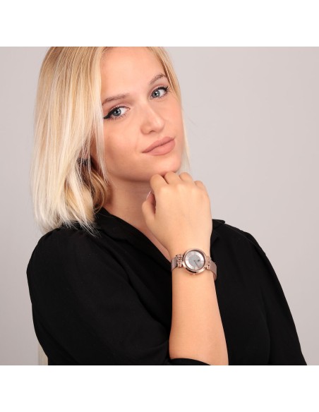 B&G Soiree – Orologio Donna Oro Rosa con Cinturino Maglia (R3853294501)
