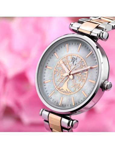 B&G Belle – Orologio Donna Silver Oro Rosa con...