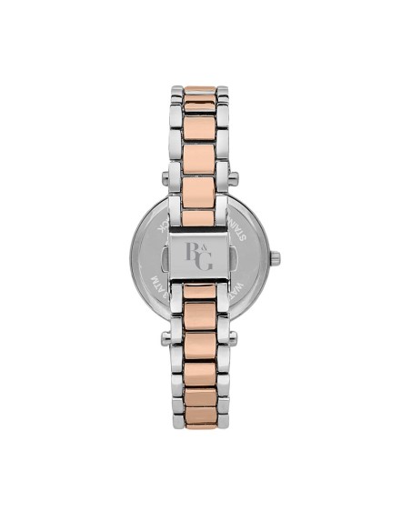 B&G Belle – Orologio Donna Silver Oro Rosa con Fiori (R3853302506)