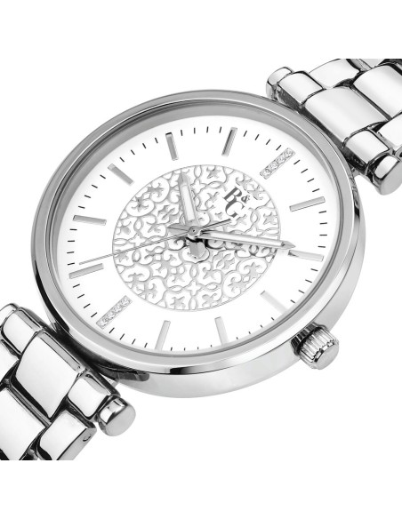B&G Belle – Orologio Donna Silver con Dettagli Floreali (R3853302507)