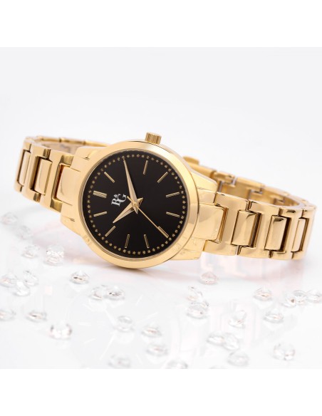 B&G Crystal – Orologio Donna Oro Nero Elegante (R3853303502)