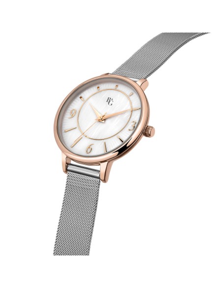 B&G Soleil – Orologio Donna Silver con Dettagli Rose Gold (R3853310501)