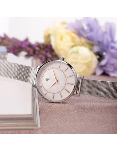 B&G Soleil – Orologio Donna Silver con Dettagli...