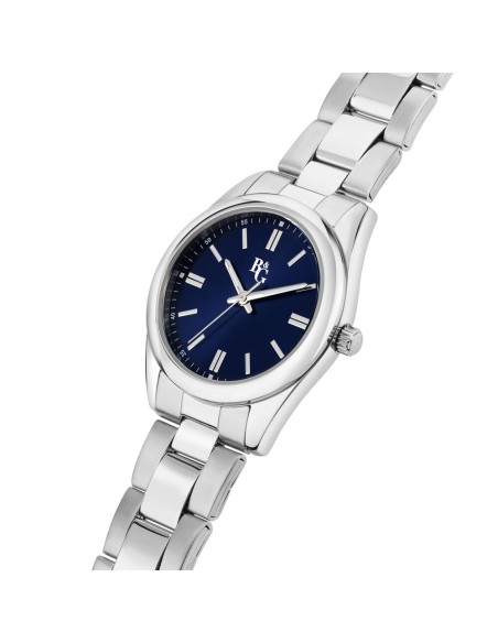 B&G Timeless – Orologio Donna Silver con Quadrante Blu (R3853316505)
