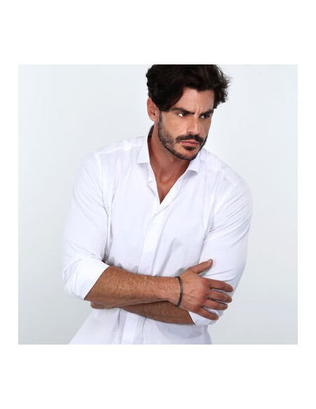 Sector Ceramic – Bracciale Uomo Acciaio Argento e Nero (SAFR29)
