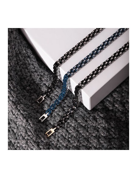 Sector Ceramic – Bracciale Uomo Acciaio Argento e Nero (SAFR29)