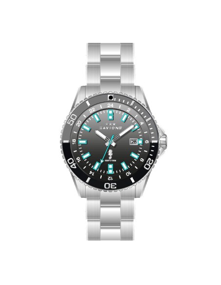 Avion - Orologio Uomo Diver Datario Acciaio / Nero  (AV1018AA)