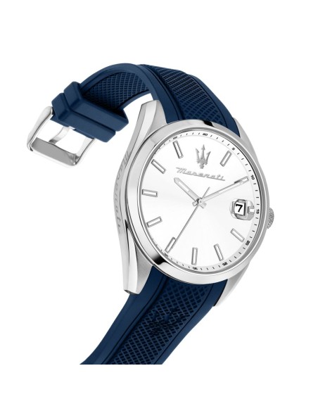 Maserati Attrazione – Orologio Uomo Bianco con Cinturino Blu (R8851151007)
