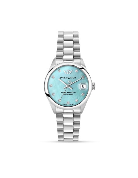 Philip Watch Caribe – Orologio Donna Acciaio Turchese (R8253597628)