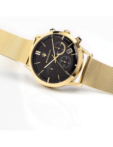 Maserati Ricordo – Orologio Uomo Oro con Quadrante Nero (R8873633003)