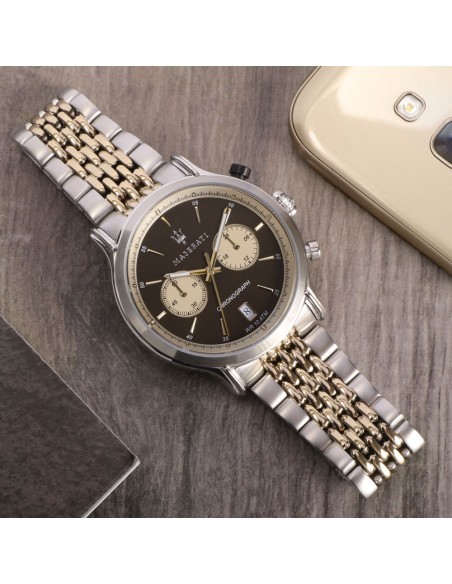 Maserati Legend – Orologio Uomo Bicolore / Marrone (R8873638003)