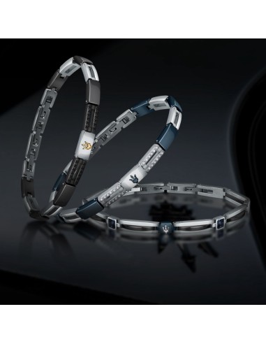 Maserati Jewels – Bracciale Uomo Acciaio Nero...