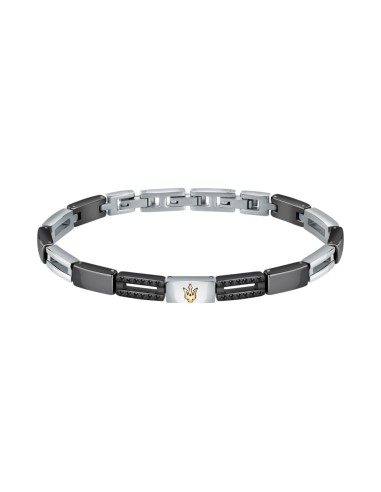 Maserati Jewels – Bracciale Uomo Acciaio Nero...