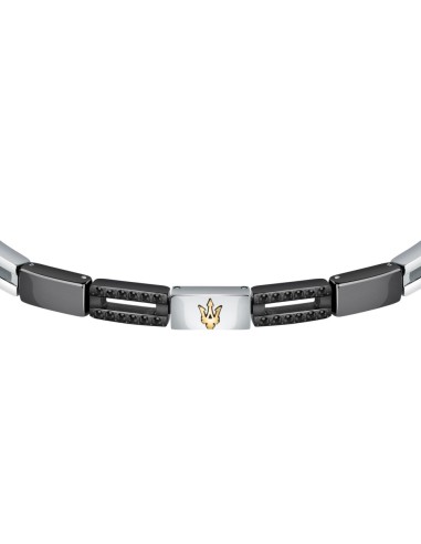 Maserati Jewels – Bracciale Uomo Acciaio Nero...
