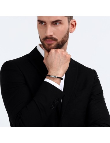 Maserati Jewels – Bracciale Uomo Pelle Nera e...