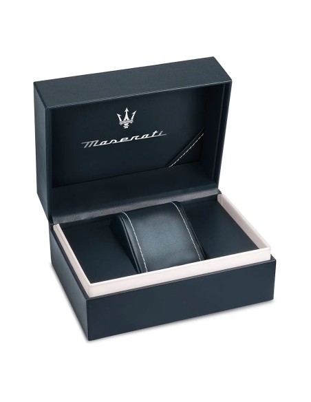 Maserati Jewels – Bracciale Uomo Pelle Nera e Acciaio (JM223AVE17)