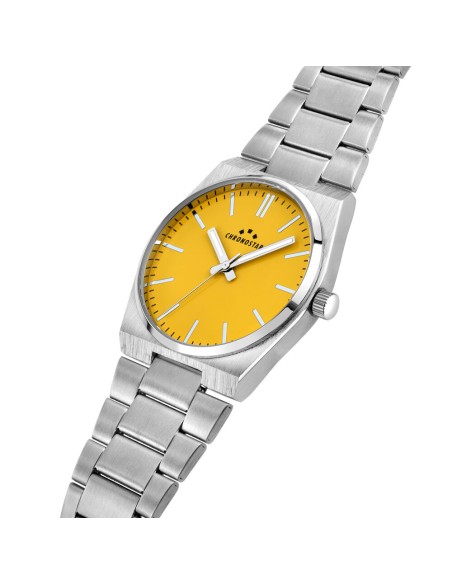 Chronostar Supreme – Orologio Uomo Acciaio Silver Giallo (R3753315002)