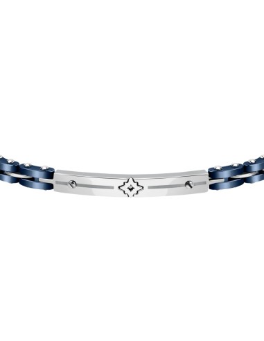 Bracciale Sector Ceramic Acciaio e Blu per Uomo...