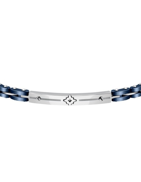 Bracciale Sector Ceramic Acciaio e Blu per Uomo (SAFR14)