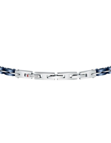 Bracciale Sector Ceramic Acciaio e Blu per Uomo...