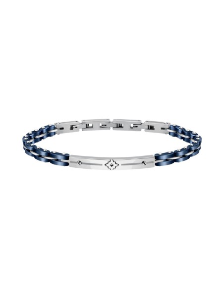 Bracciale Sector Ceramic Acciaio e Blu per Uomo (SAFR14)