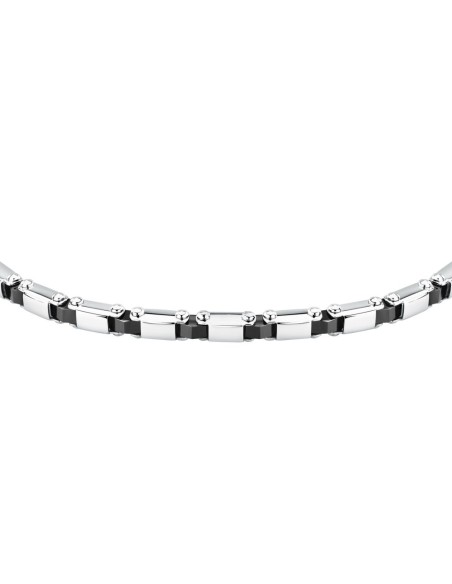 Bracciale Sector Ceramic Uomo Acciaio e Ceramica Nero (SAFR41)