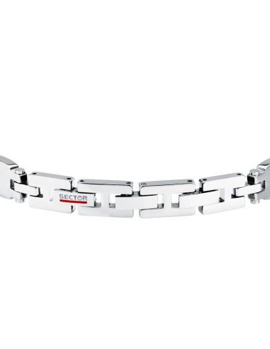 Bracciale Sector Energy Uomo Acciaio Silver con...