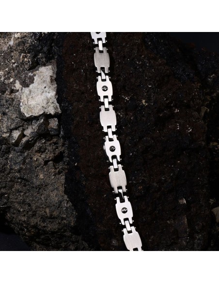 Bracciale Sector Energy Uomo Acciaio Silver con Maglie (SAFT87)