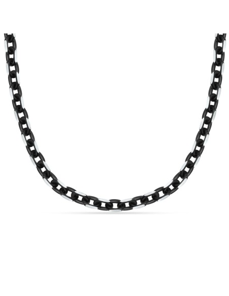 Collana Sector Bold Uomo Acciaio Nero e Silver (SAXS02)