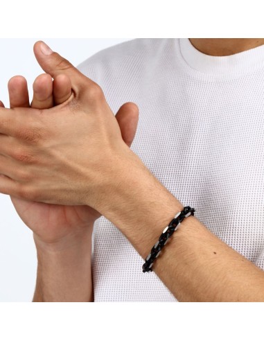 Bracciale Sector Bold Uomo Acciaio Nero e...