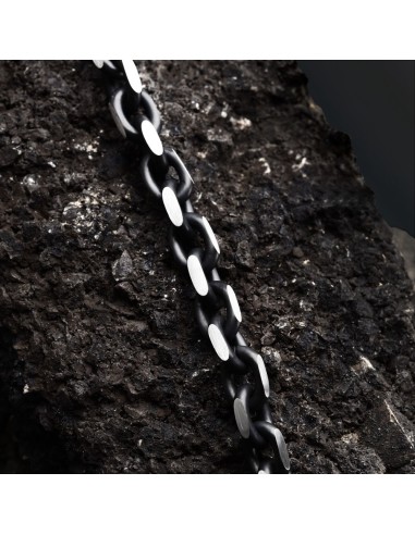 Bracciale Sector Bold Uomo Acciaio Nero e...