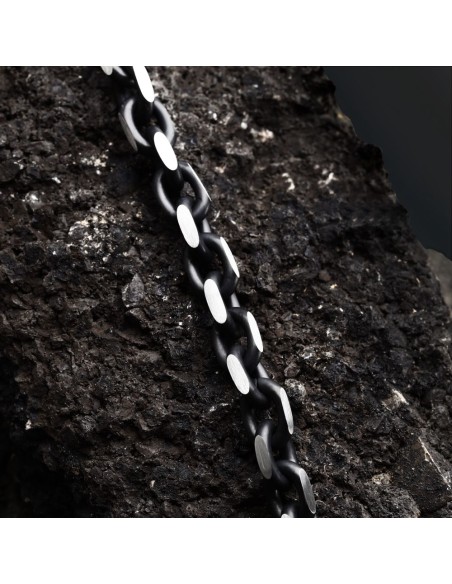 Bracciale Sector Bold Uomo Acciaio Nero e Silver (SAXS03)