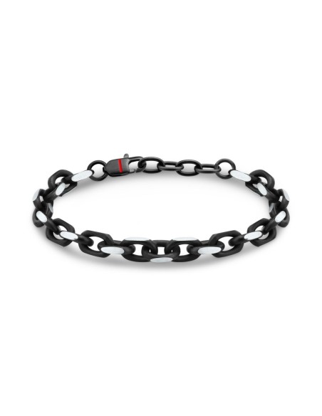 Bracciale Sector Bold Uomo Acciaio Nero e Silver (SAXS03)