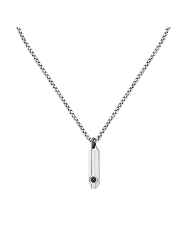 Collana Sector Basic Uomo Acciaio Silver con...