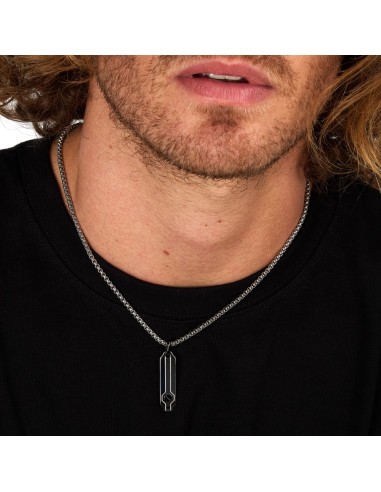 Collana Sector Basic Uomo Acciaio Silver con...