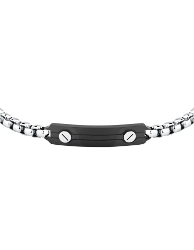 Bracciale Sector Basic Uomo Acciaio Silver con...