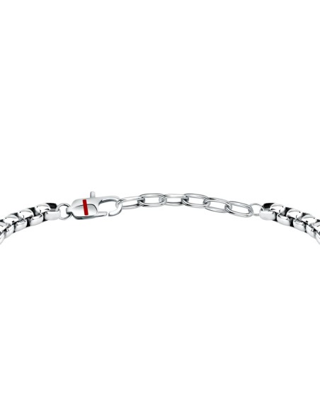 Bracciale Sector Basic Uomo Acciaio Silver con Dettagli Neri (SZS126)