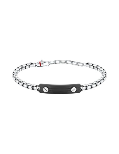 Bracciale Sector Basic Uomo Acciaio Silver con...