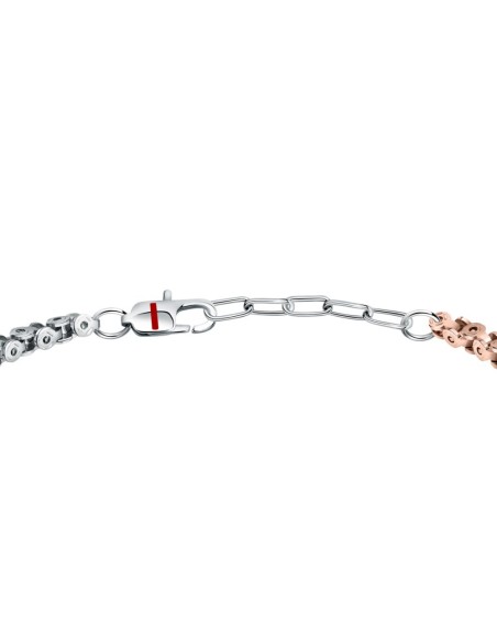 Bracciale Sector Basic Uomo Acciaio Bicolore Silver e Rose Gold (SZS94)