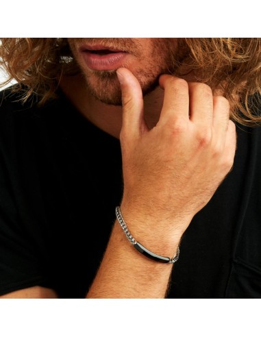 Bracciale Sector Basic Uomo Acciaio Silver con...