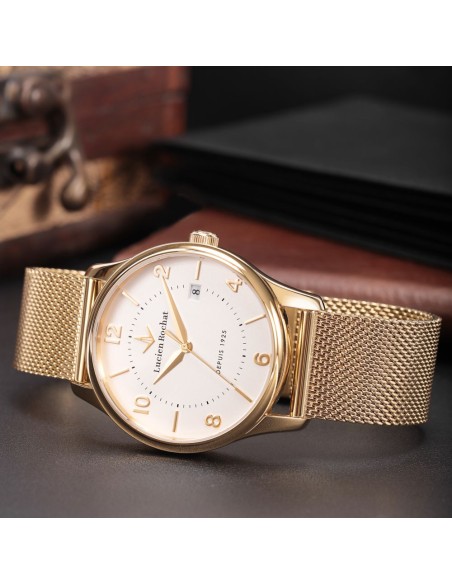Lucien Rochat Montreux – Orologio Uomo Acciaio Dorato/Bianco (R0453115003)