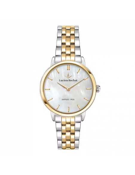 Orologio LUCIEN ROCHAT donna Charme tempo acciaio bicolore / mop