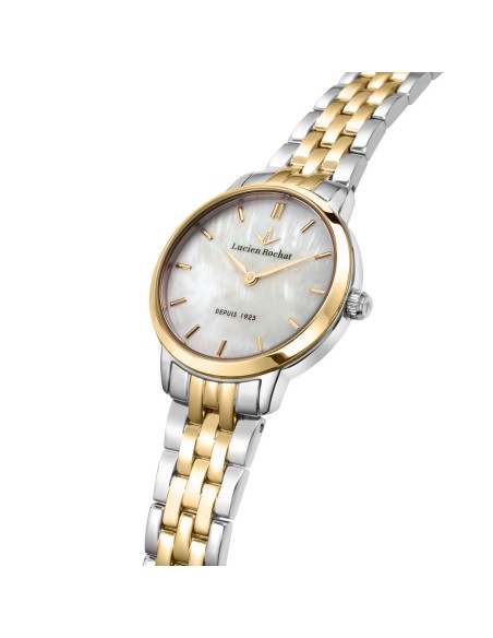 Orologio LUCIEN ROCHAT donna Charme tempo acciaio bicolore / mop