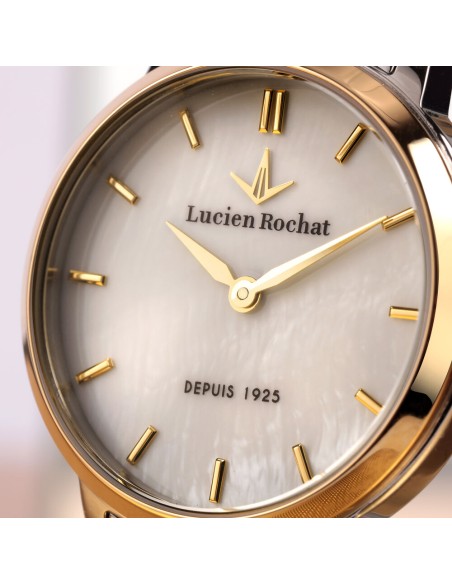 Orologio LUCIEN ROCHAT donna Charme tempo acciaio bicolore / mop