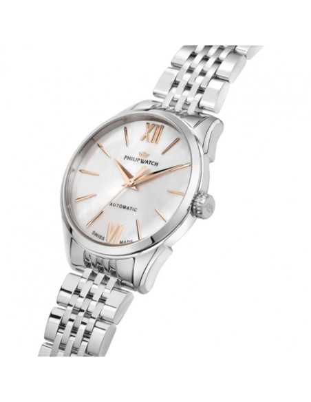 Orologio PHILIP WATCH Roma Donna Automatico Acciaio / Bianco MOP