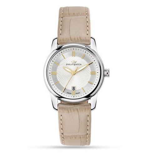 Orologio Philip Watch Kent donna pelle beige 30 mm donna