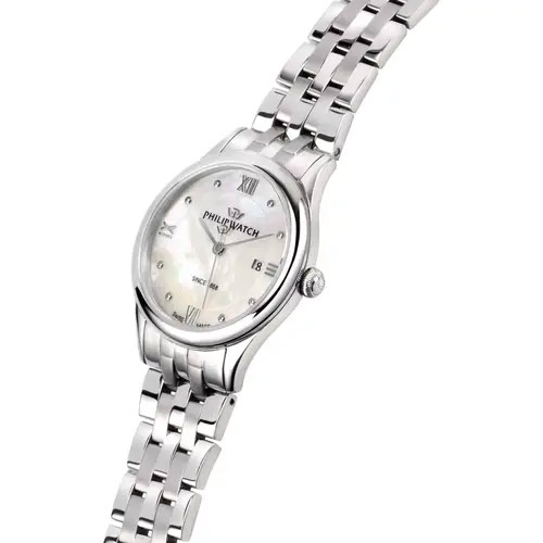 Philip Watch Marilyn 31mm 3h white mop dial br ss femminile
