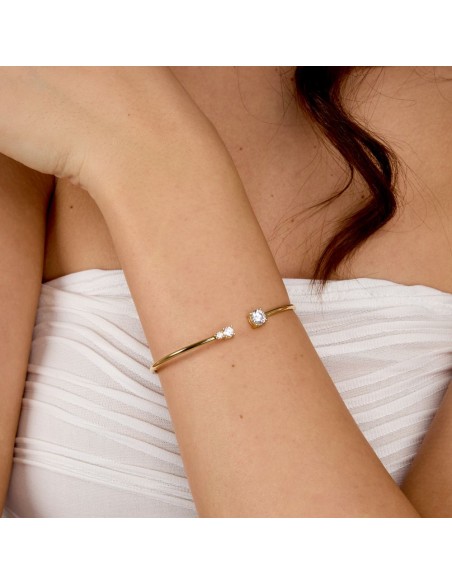 Bracciale Morellato Tesori Oro Rigido con Zirconi (SAIW312)
