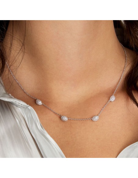 Collana Morellato Pavé Silver con Zirconi Bianchi (SAZB01)